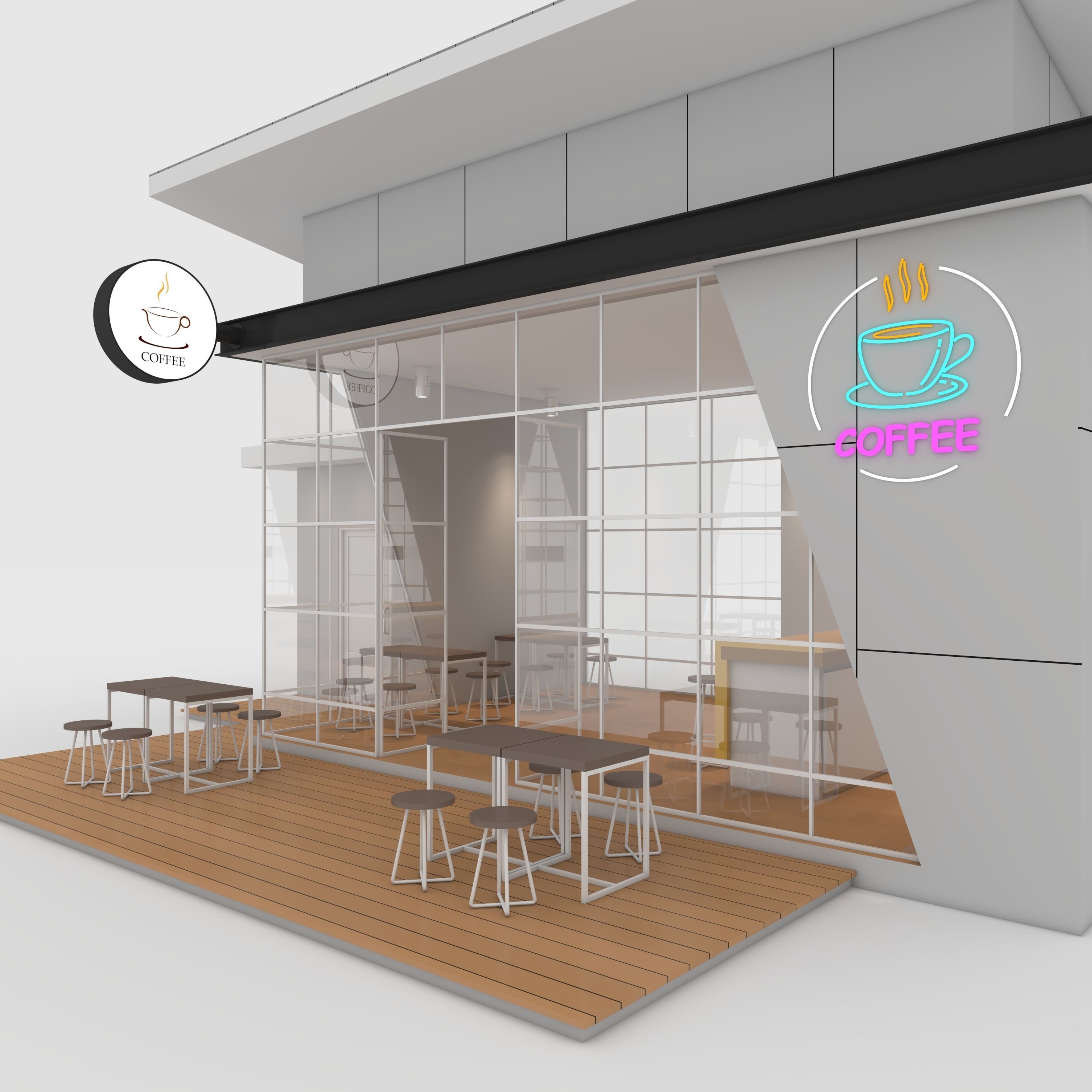 Cafe Modern 1 3D model_12