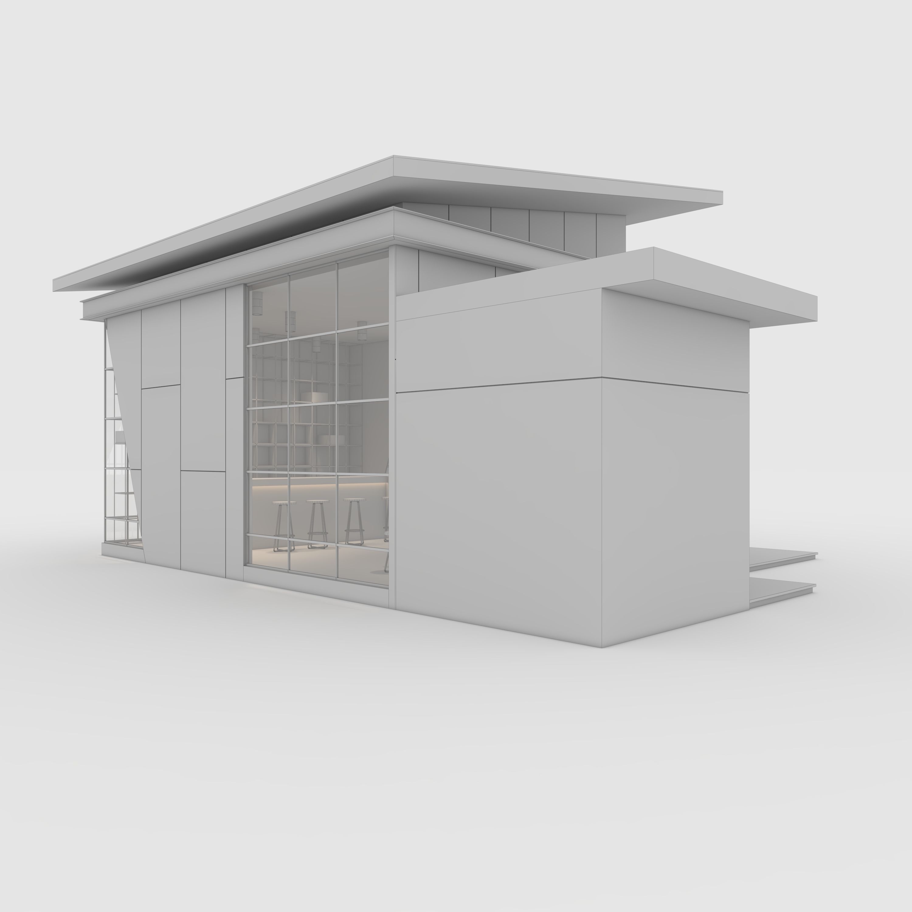 Cafe Modern 1 3D model_9