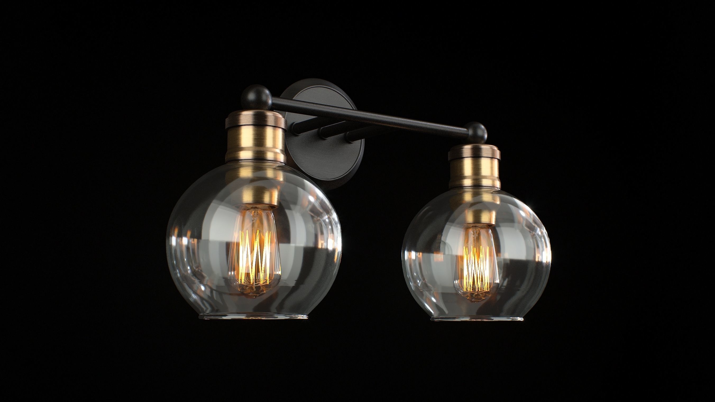 Breakwater Bay Nadya 2 light 3D model_2