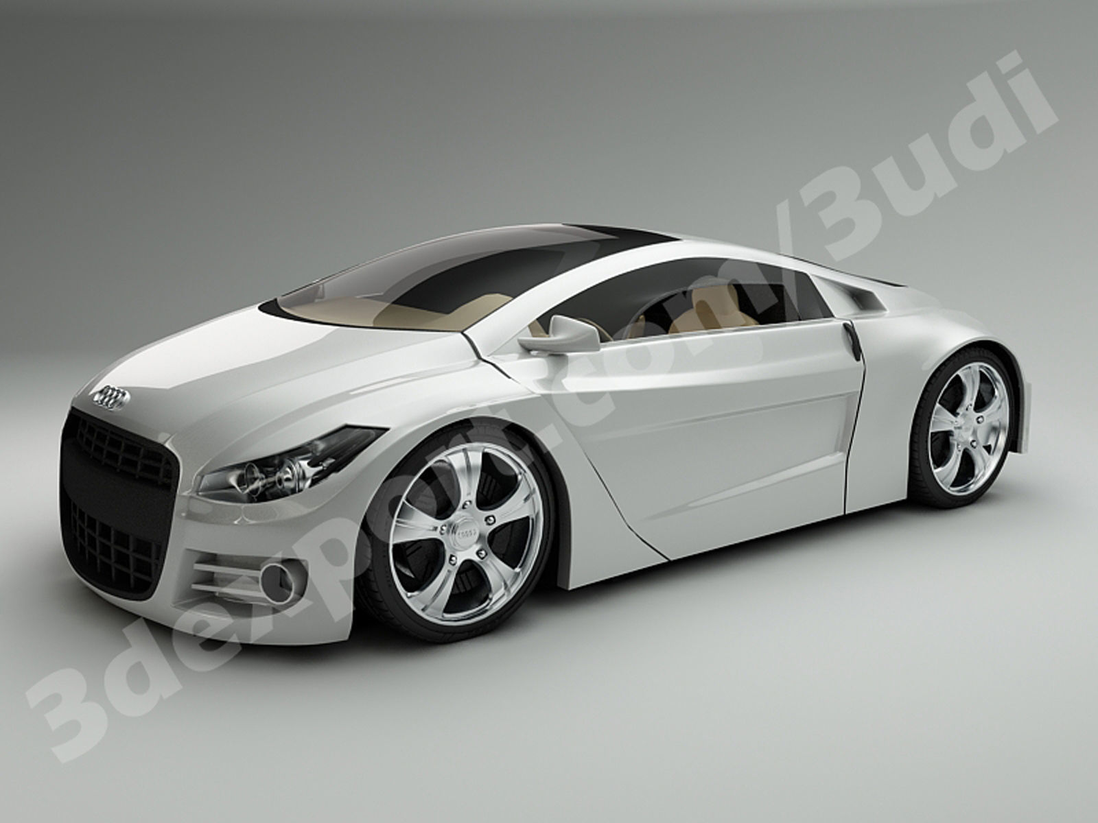 Audi Aquaris Concept Car 3D model_4