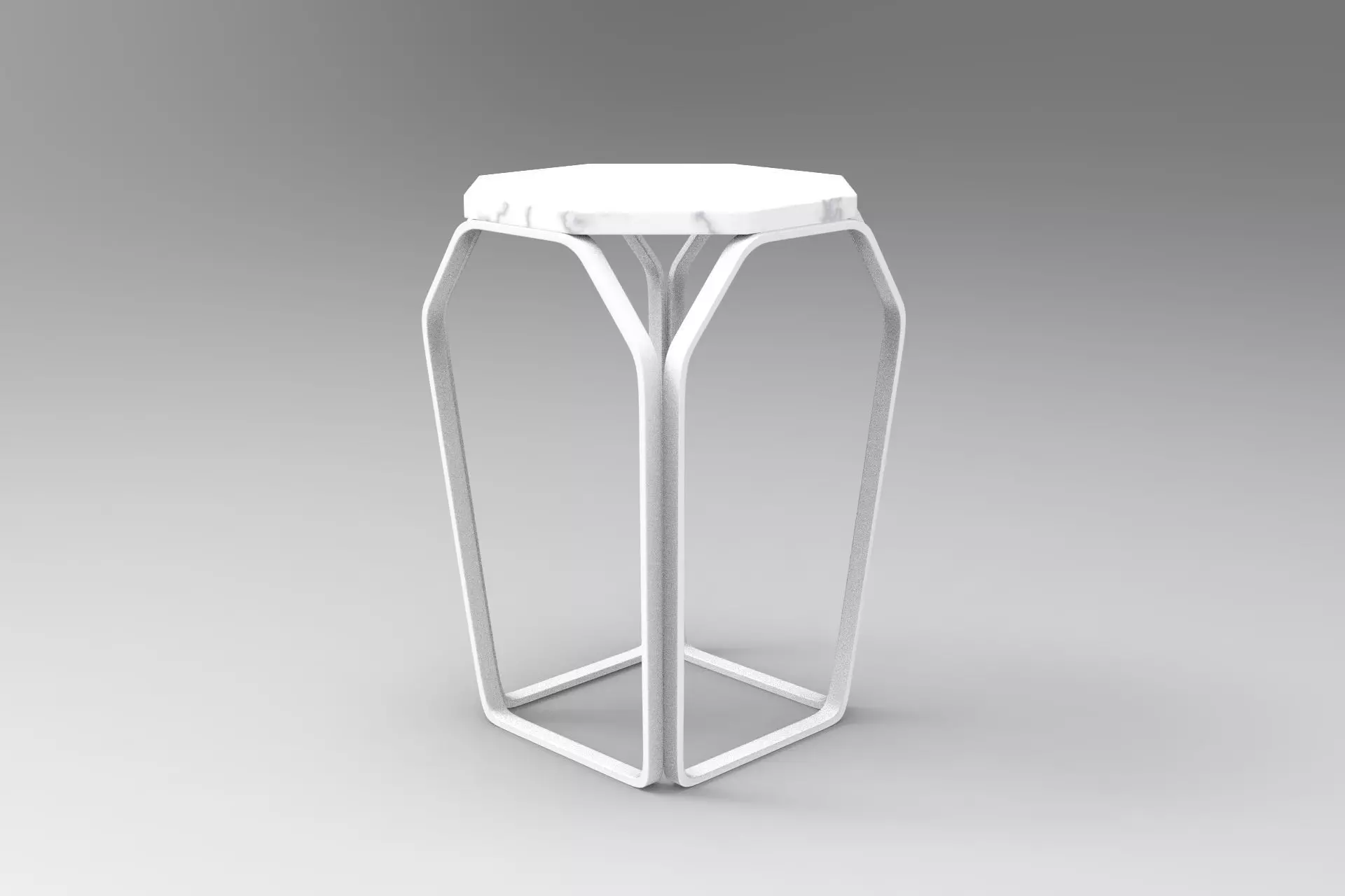 Tray Side Table Low-poly 3D model