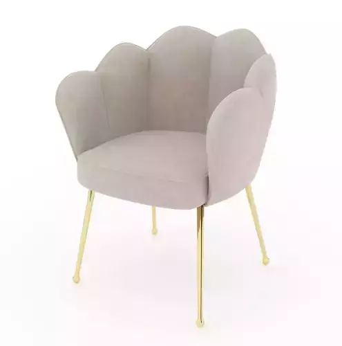 Mia Rose Dining Side Chair Velvet Upholstery 