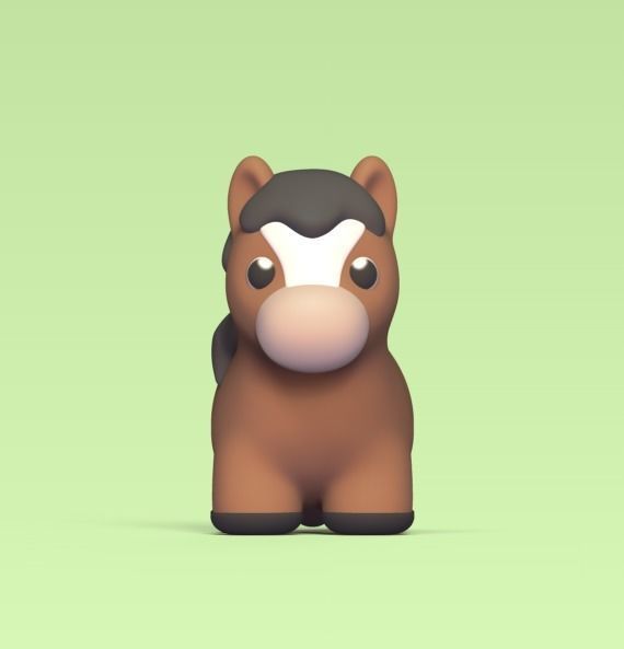 Baby Horse 3D print model_1
