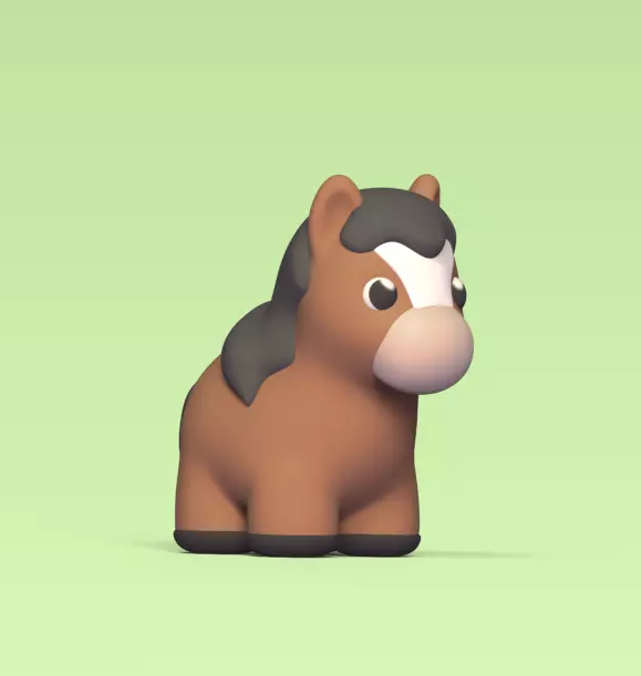 Baby Horse 3D print model_0