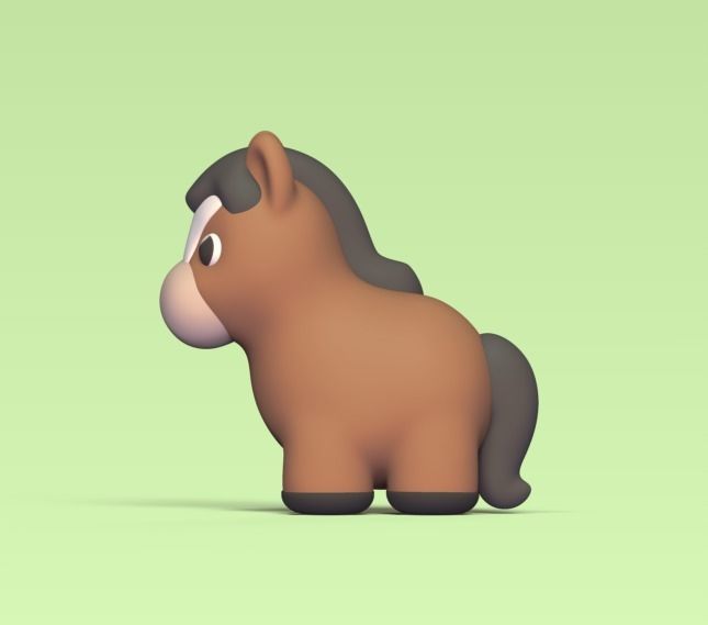 Baby Horse 3D print model_3