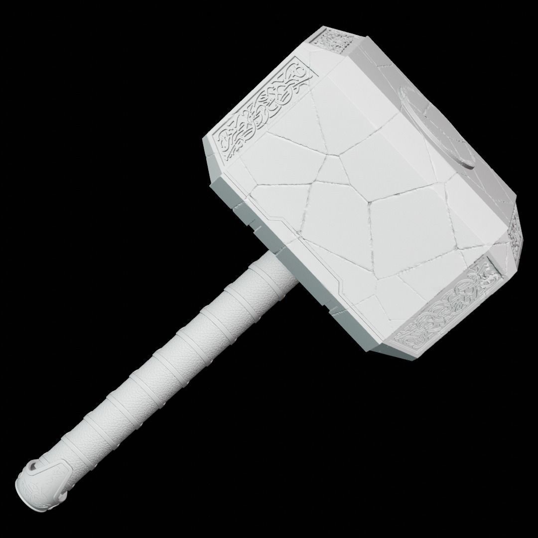Reforged Mjolnir from Thor Love and Thunder 3D print model_5