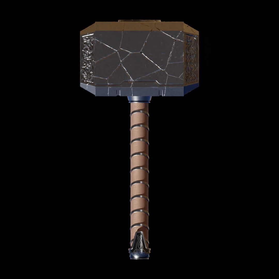 Reforged Mjolnir from Thor Love and Thunder 3D print model_2