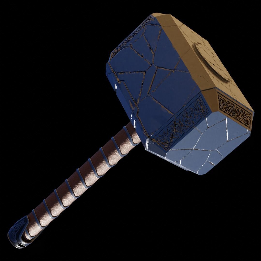 Reforged Mjolnir from Thor Love and Thunder 3D print model_1