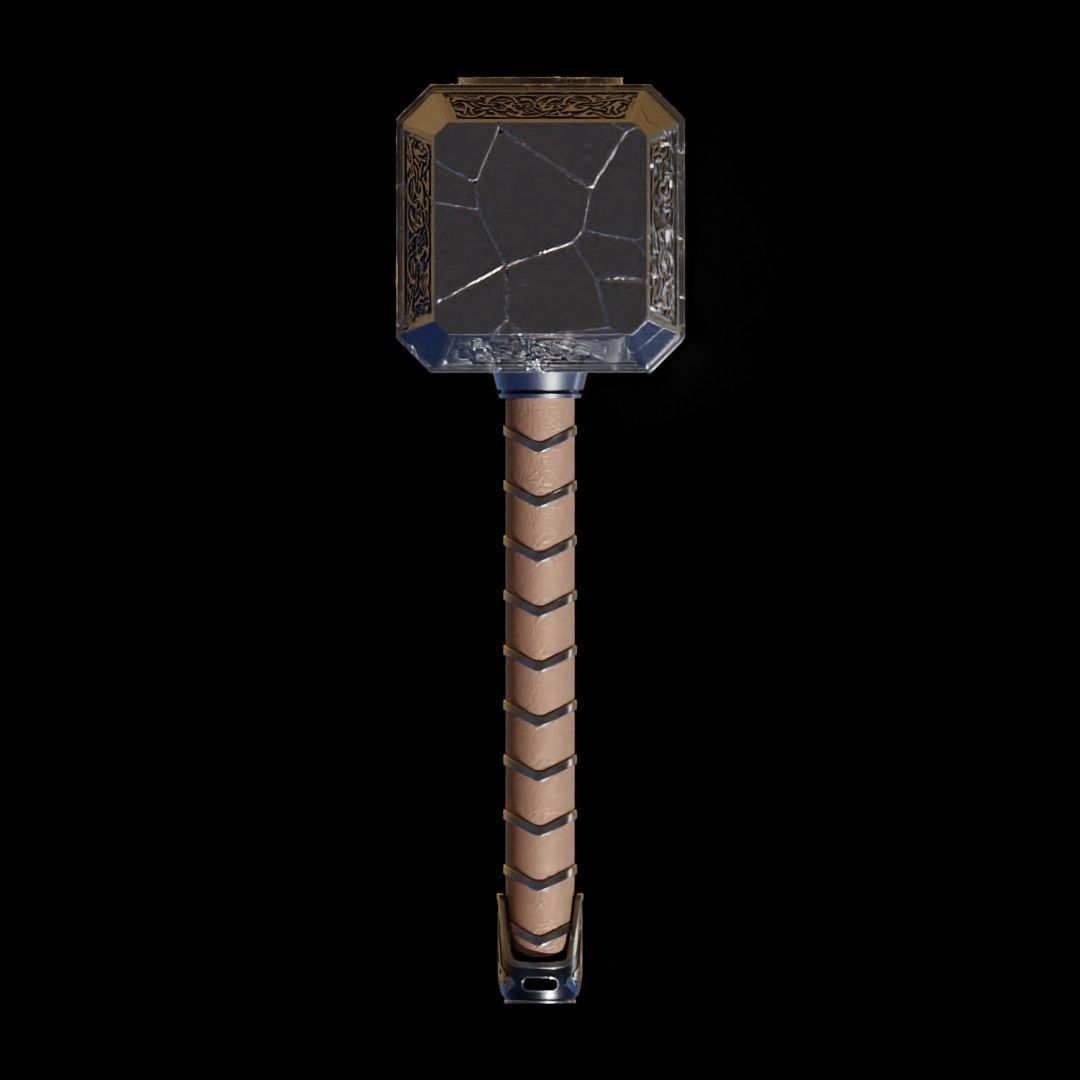 Reforged Mjolnir from Thor Love and Thunder 3D print model_3
