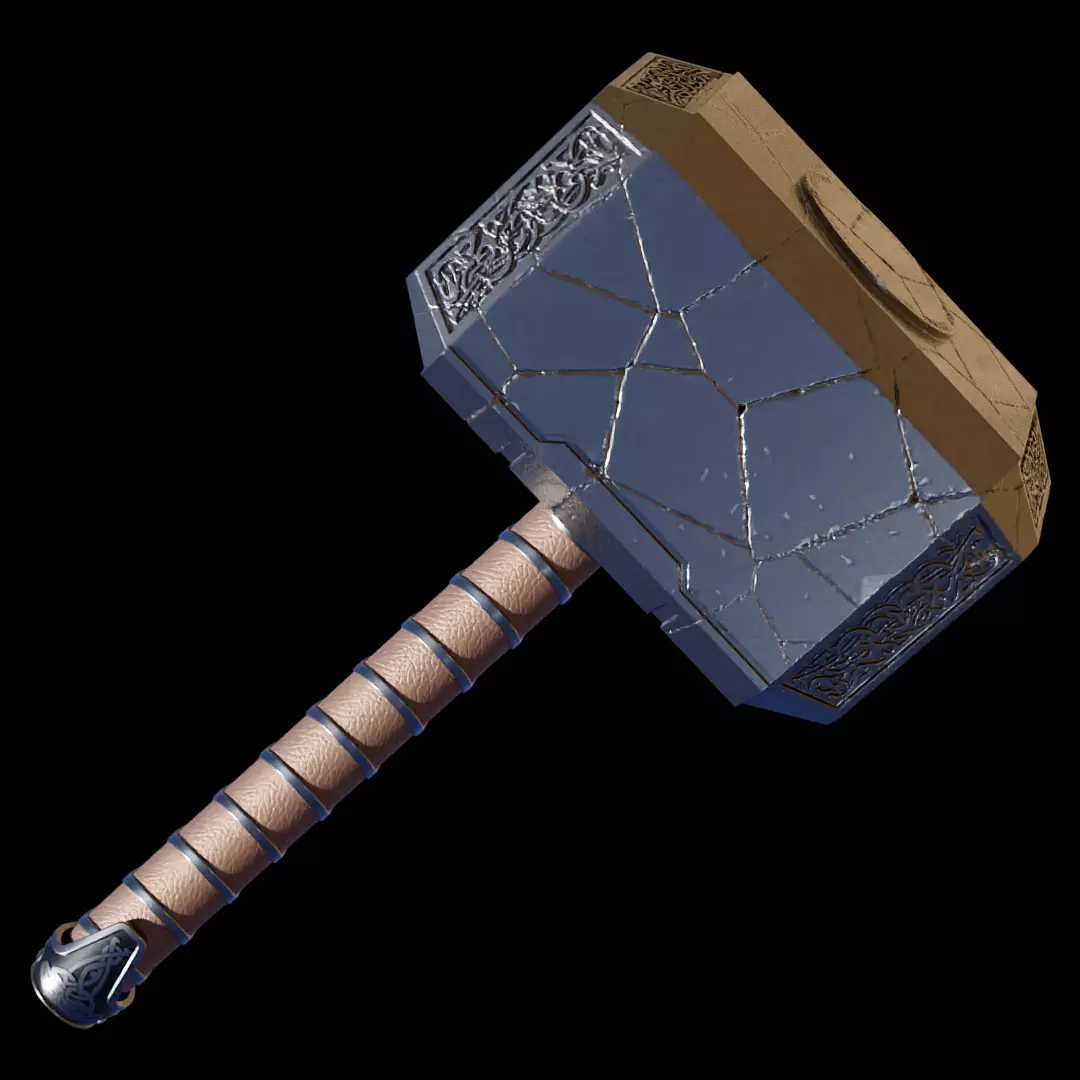 Reforged Mjolnir from Thor Love and Thunder 3D print model_0