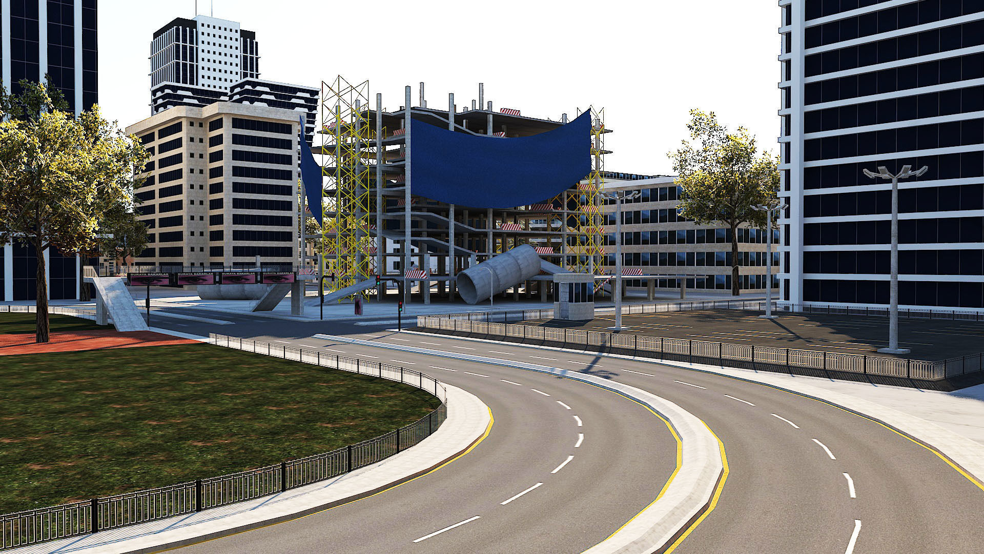 Ultra Mega City High Detail Low Poly Low-poly 3D model_19