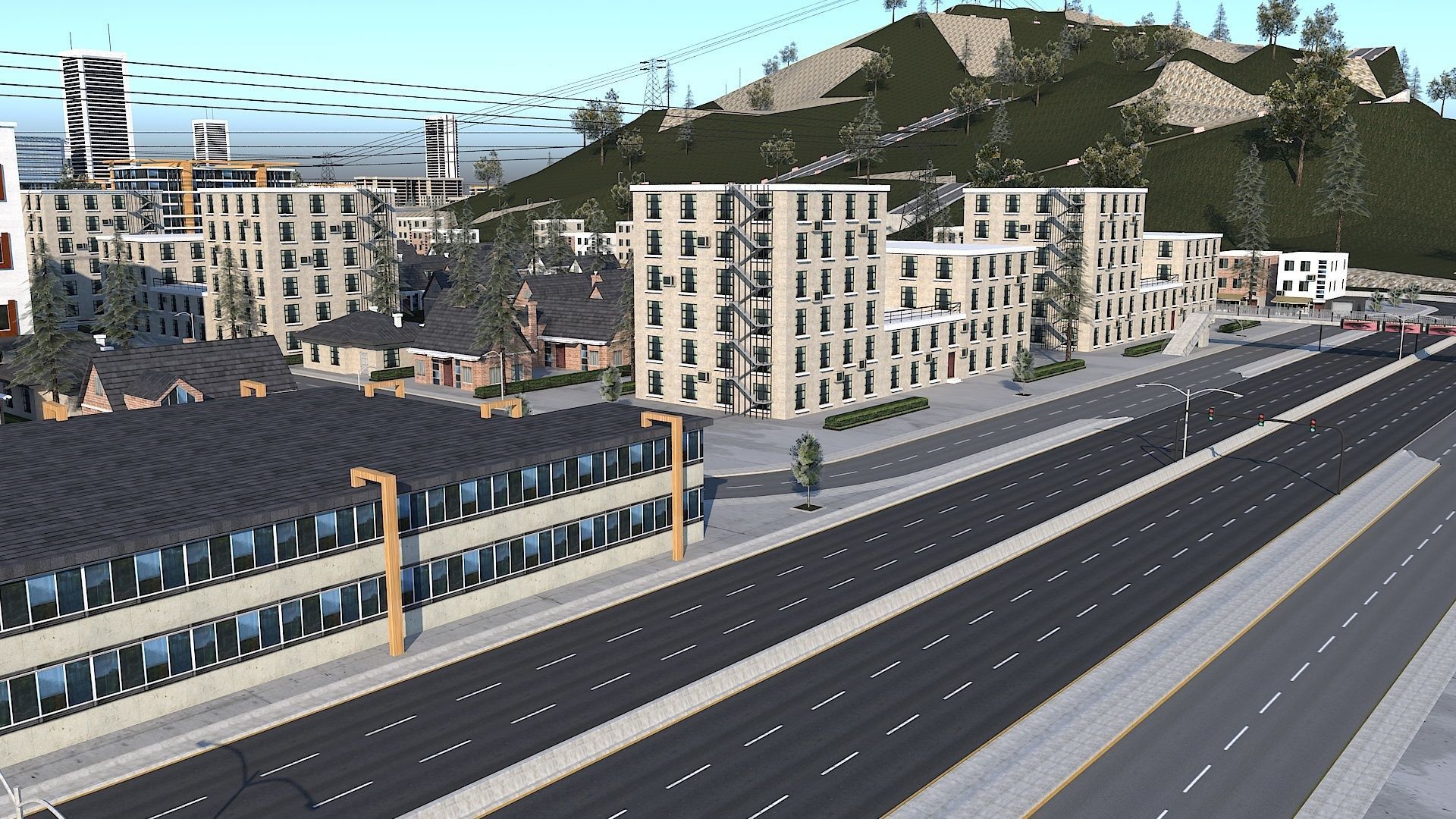 Ultra Mega City High Detail Low Poly Low-poly 3D model_9