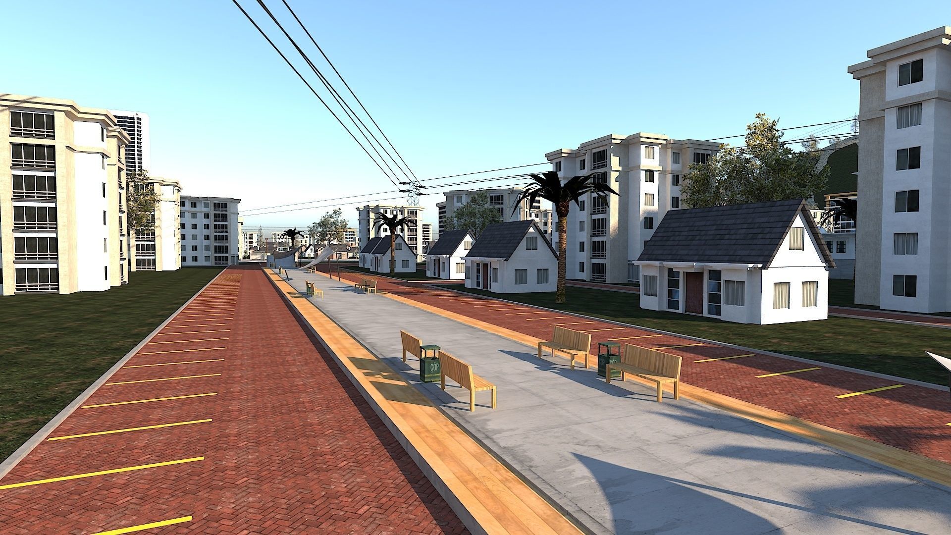 Ultra Mega City High Detail Low Poly Low-poly 3D model_6