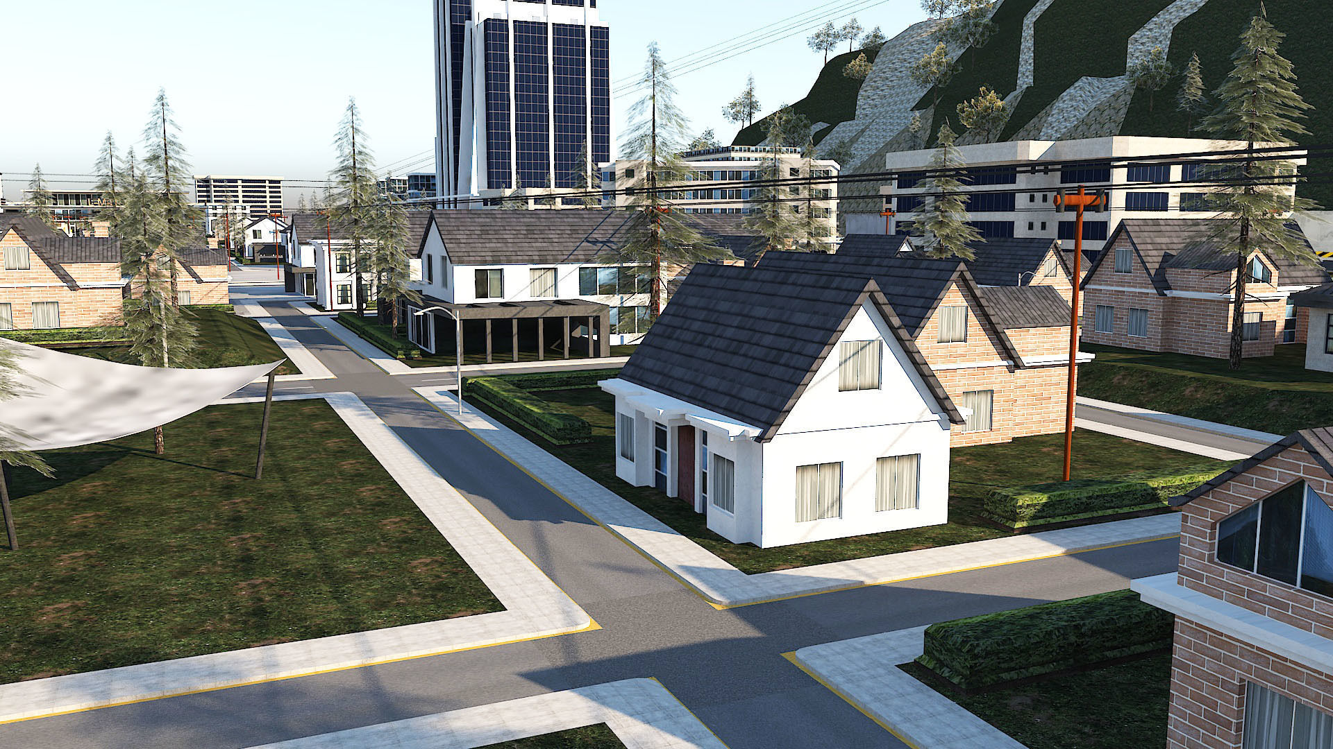 Ultra Mega City High Detail Low Poly Low-poly 3D model_21