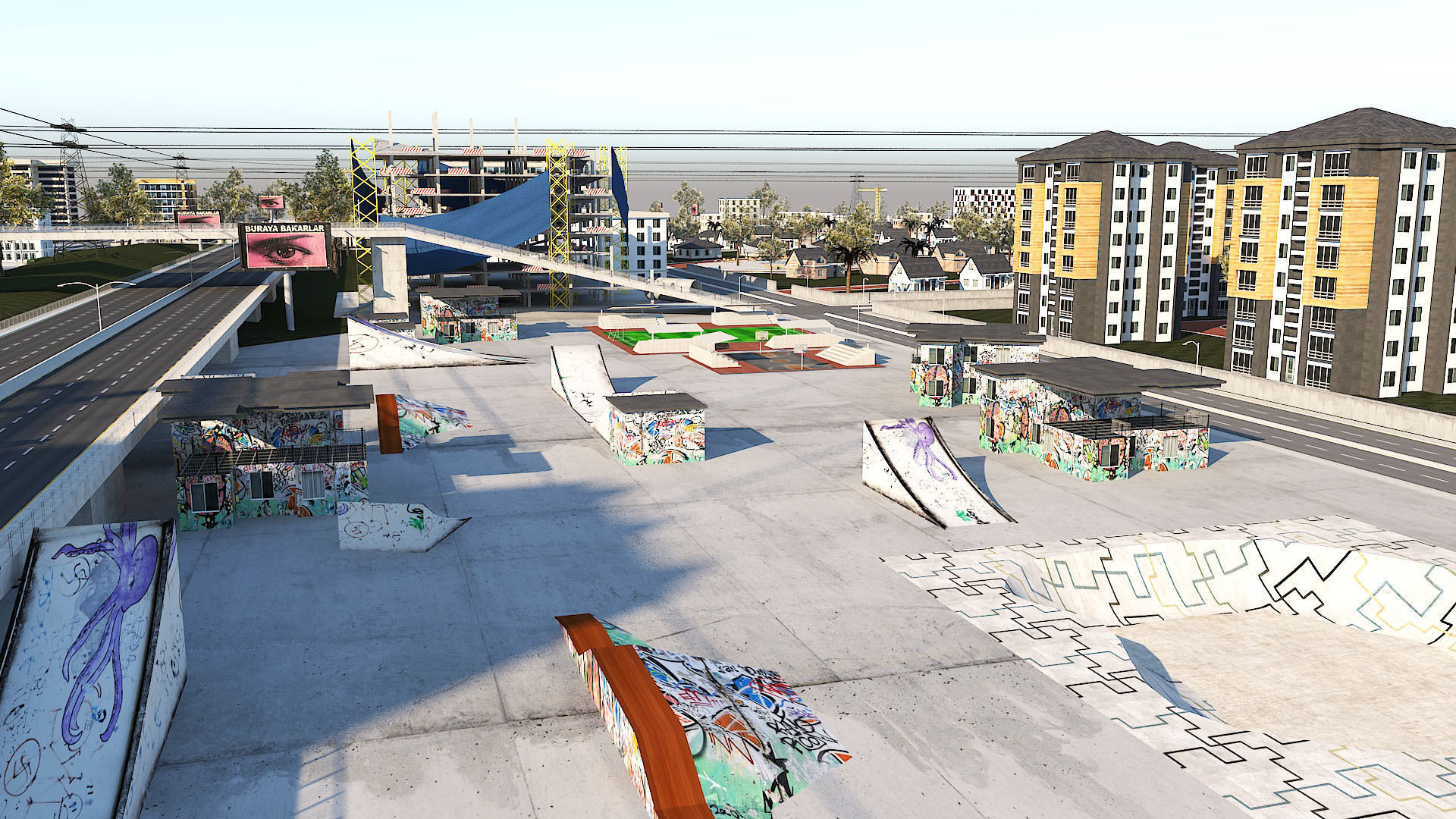 Ultra Mega City High Detail Low Poly Low-poly 3D model_20