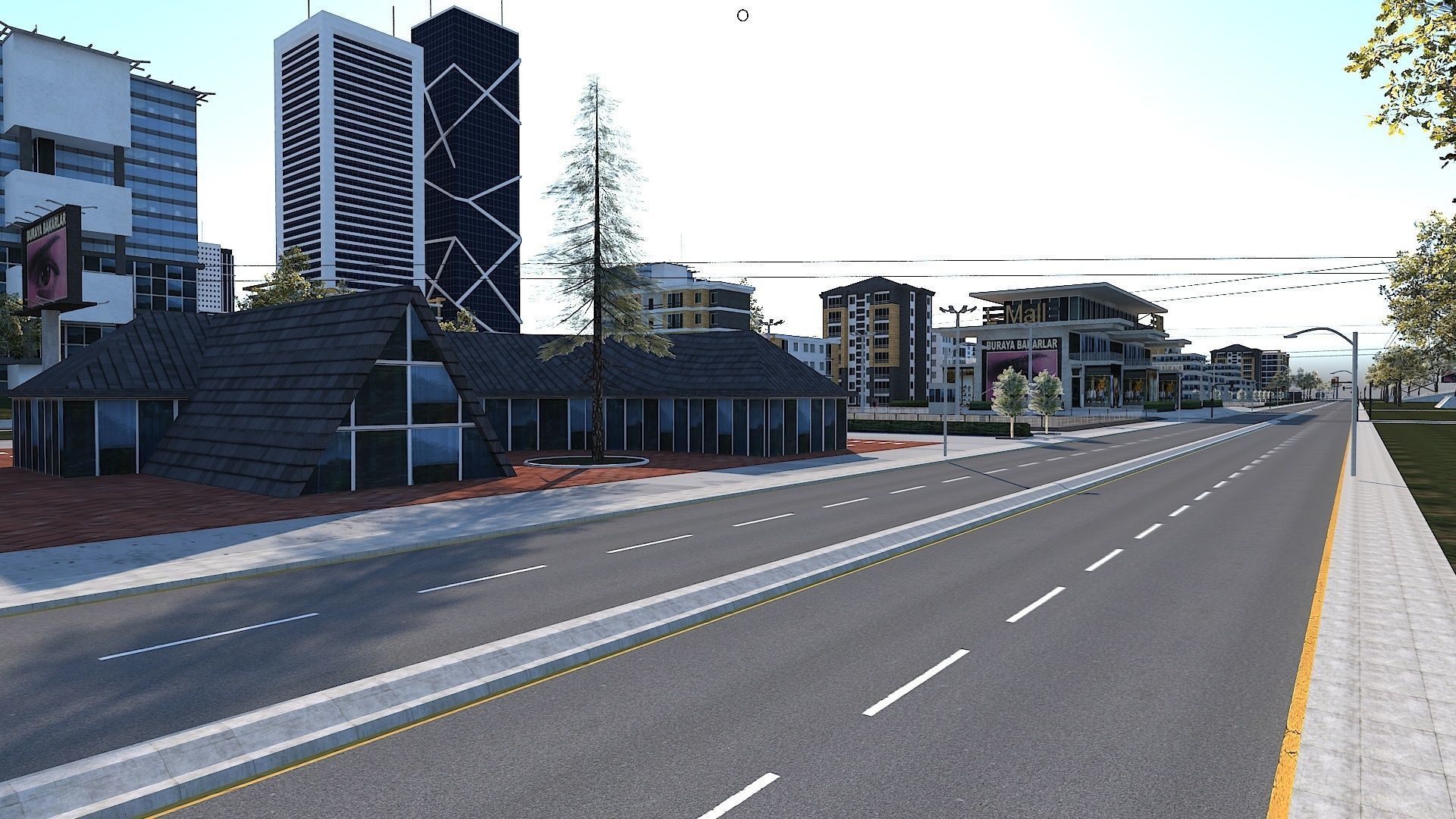 Ultra Mega City High Detail Low Poly Low-poly 3D model_12