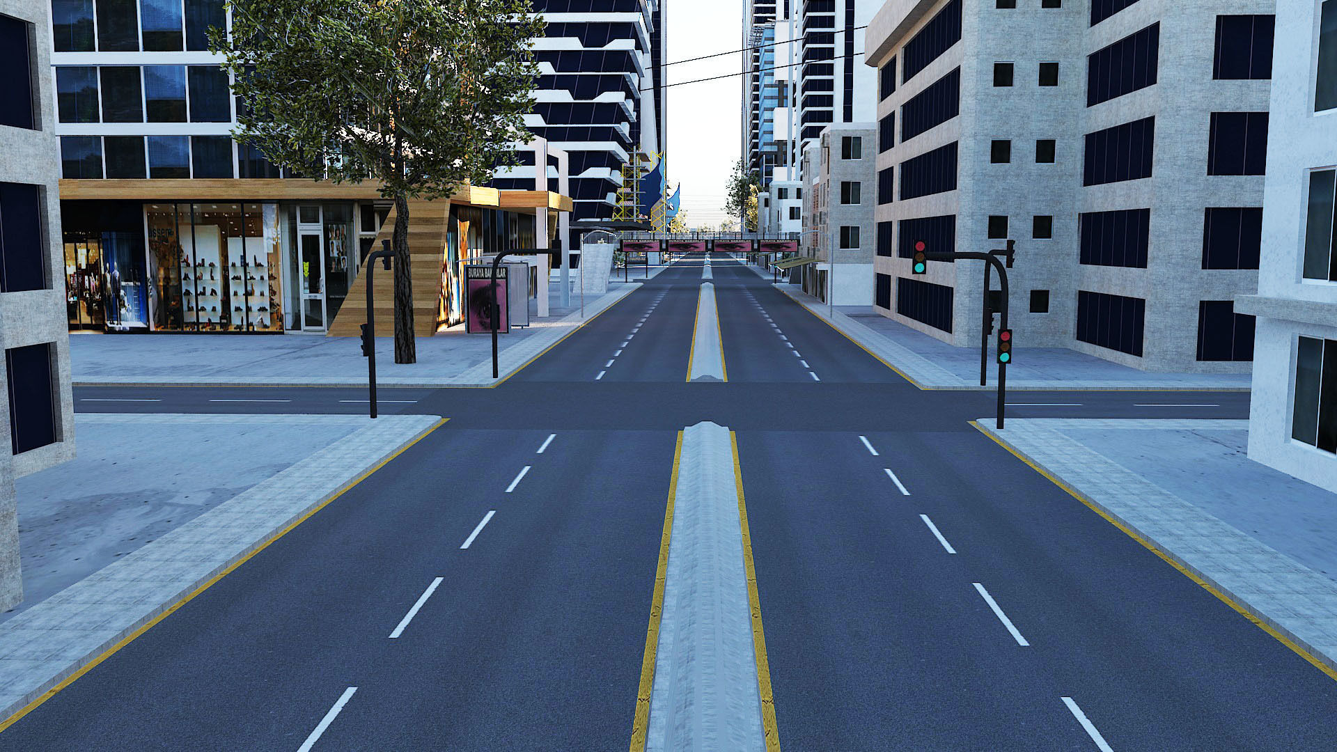 Ultra Mega City High Detail Low Poly Low-poly 3D model_13