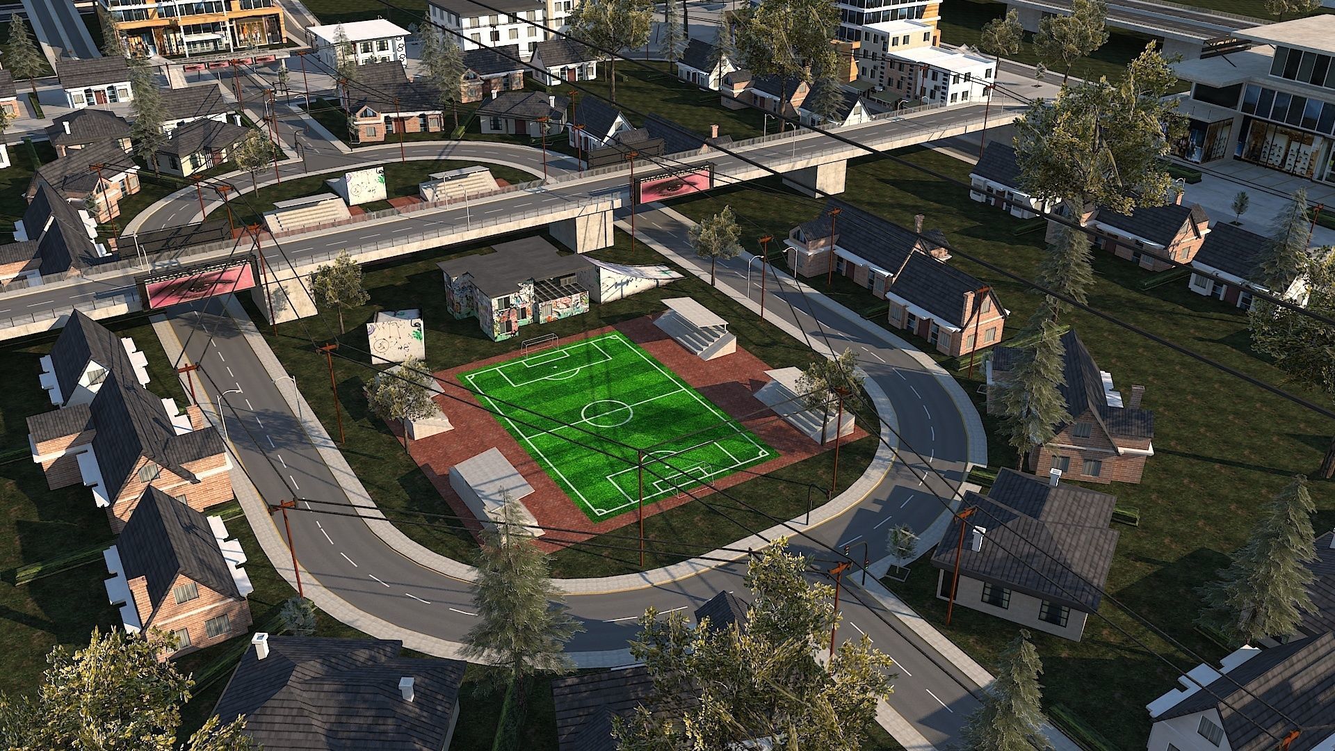 Ultra Mega City High Detail Low Poly Low-poly 3D model_25