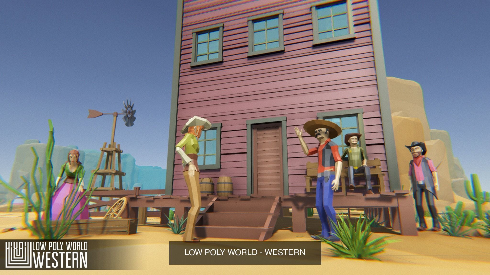 Big package of 10 Low poly worlds 3D Model Collection_1