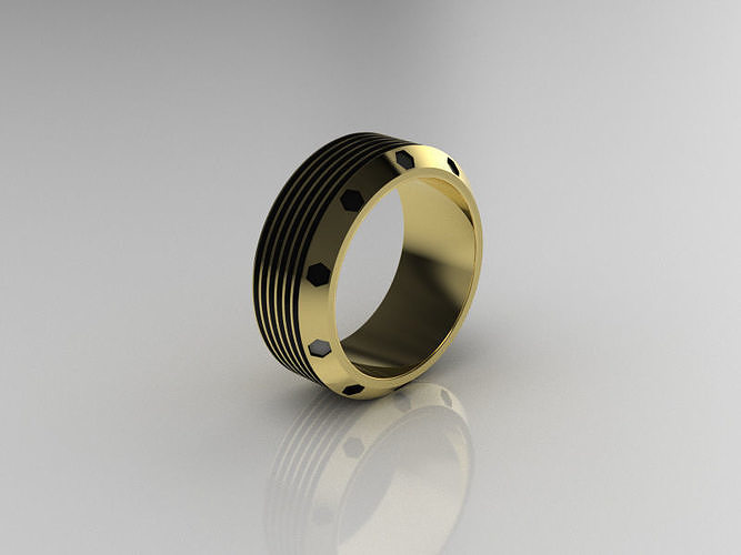 Ring for man 0122 3D print model