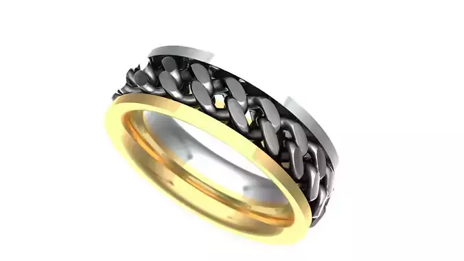 ring chain moving 3D print model