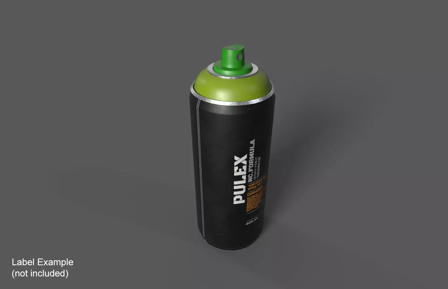 Spray paint can 400 ml Low-poly 3D model