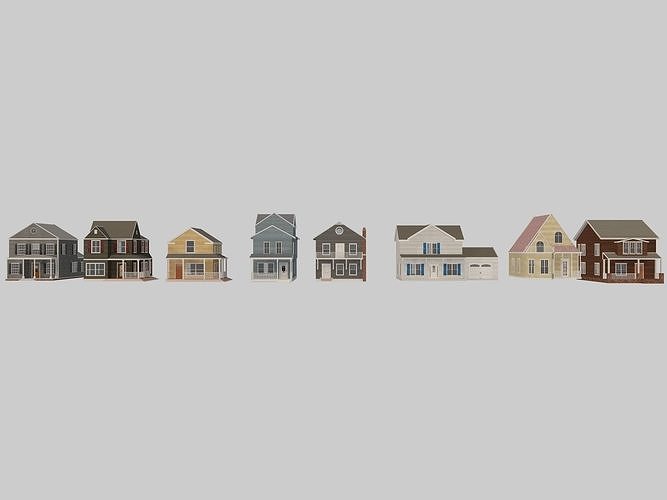 House Collection 2 3D model 4