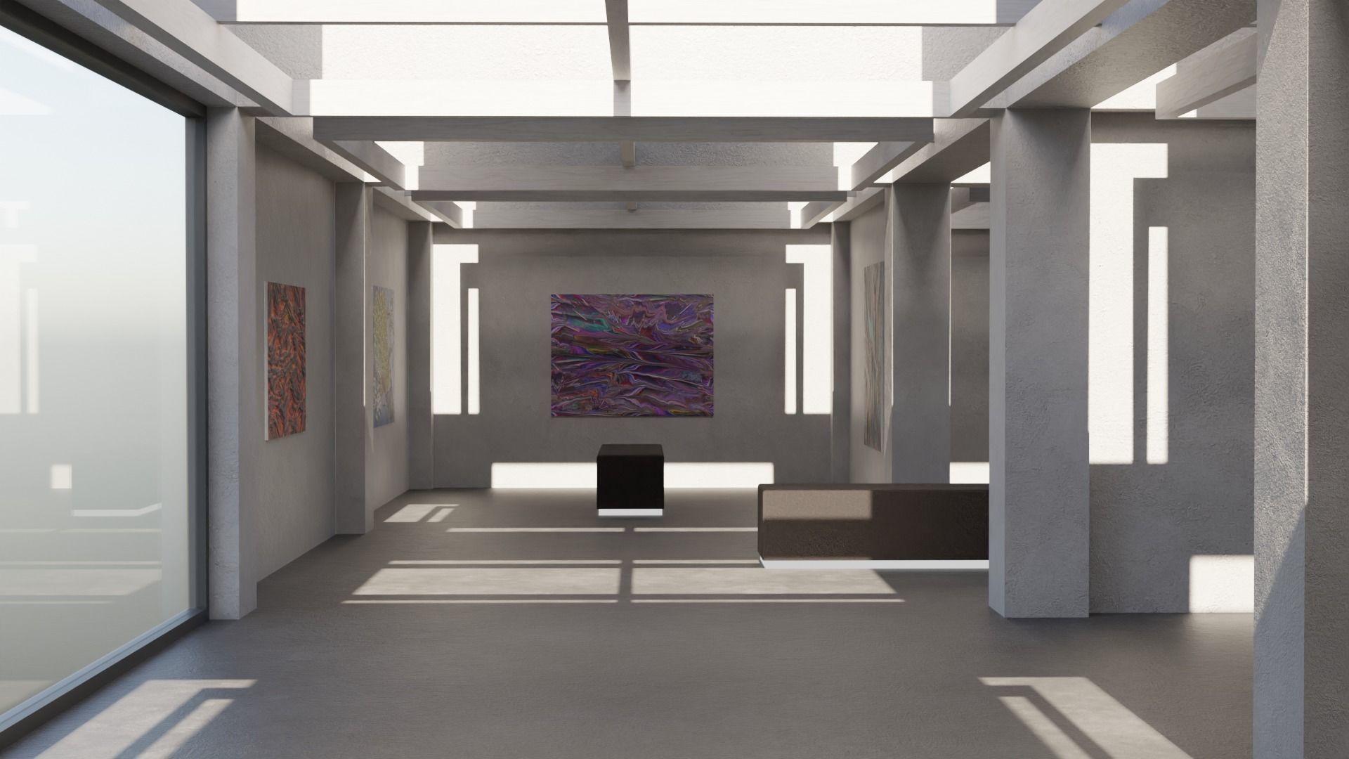 VR Gallery  Low-poly 3D model_20