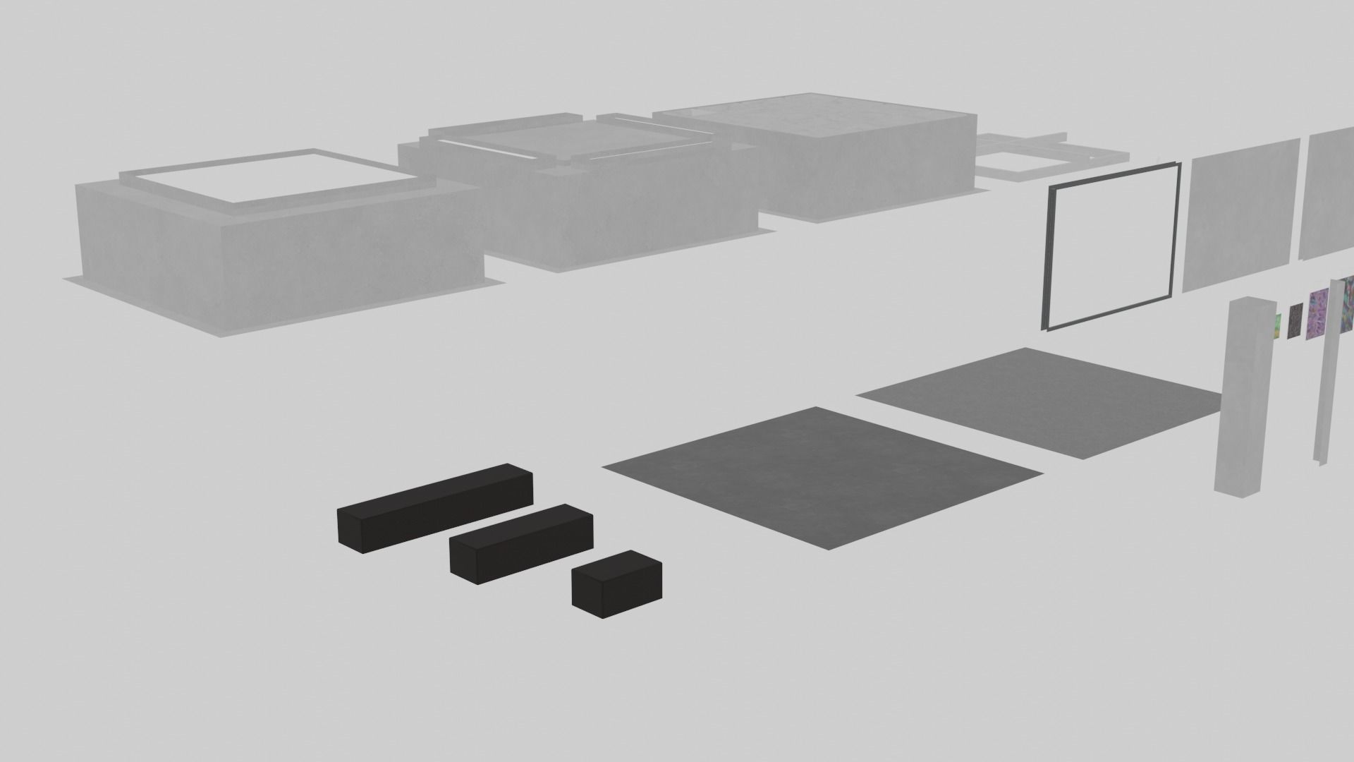 VR Gallery  Low-poly 3D model_23
