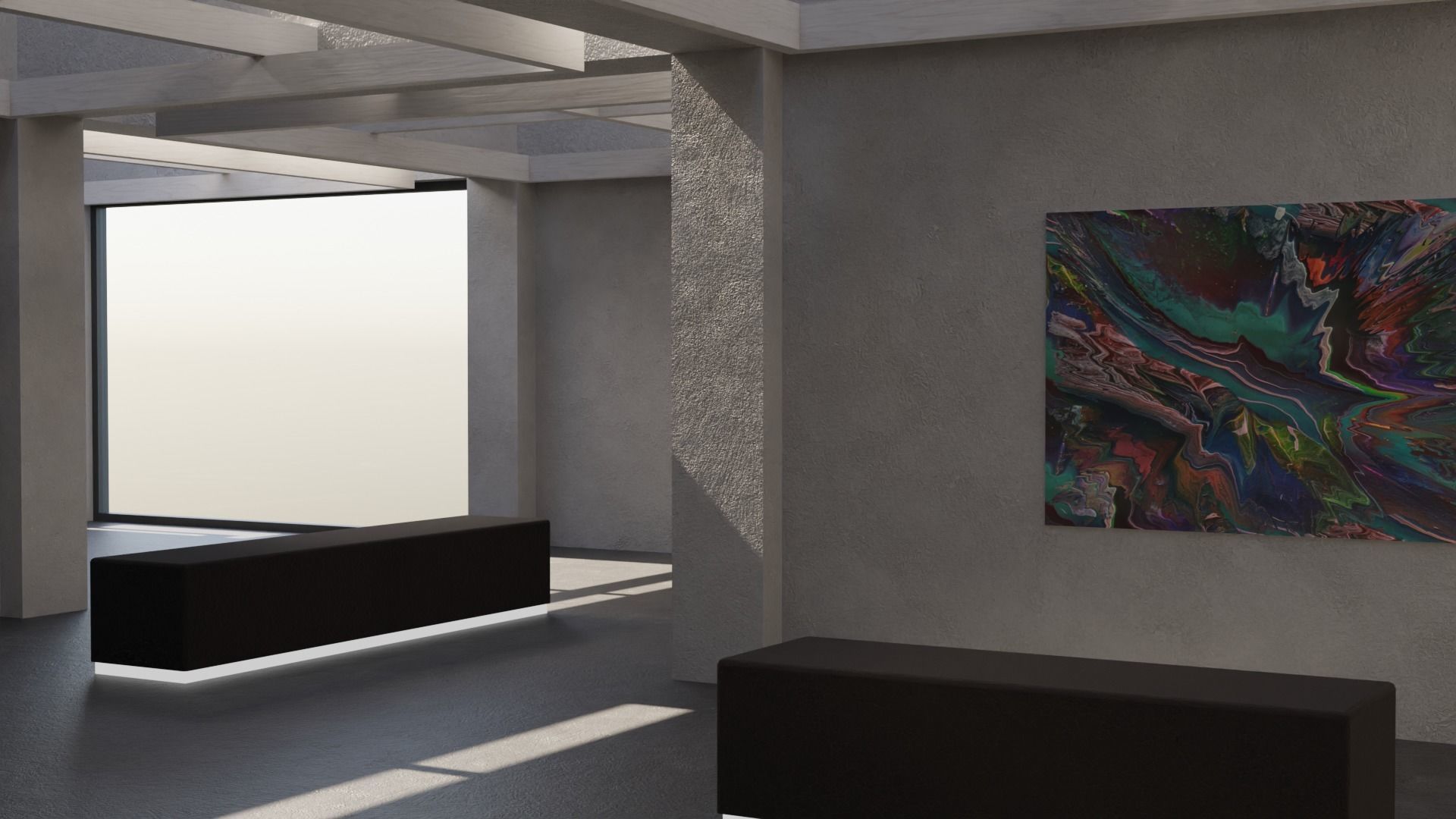 VR Gallery  Low-poly 3D model_18