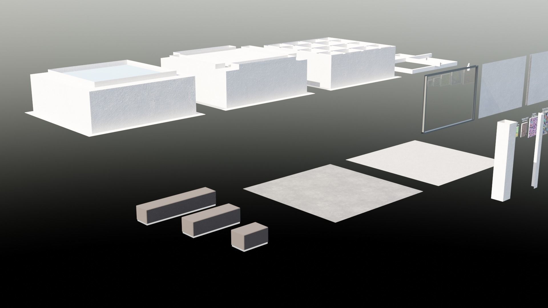 VR Gallery  Low-poly 3D model_22
