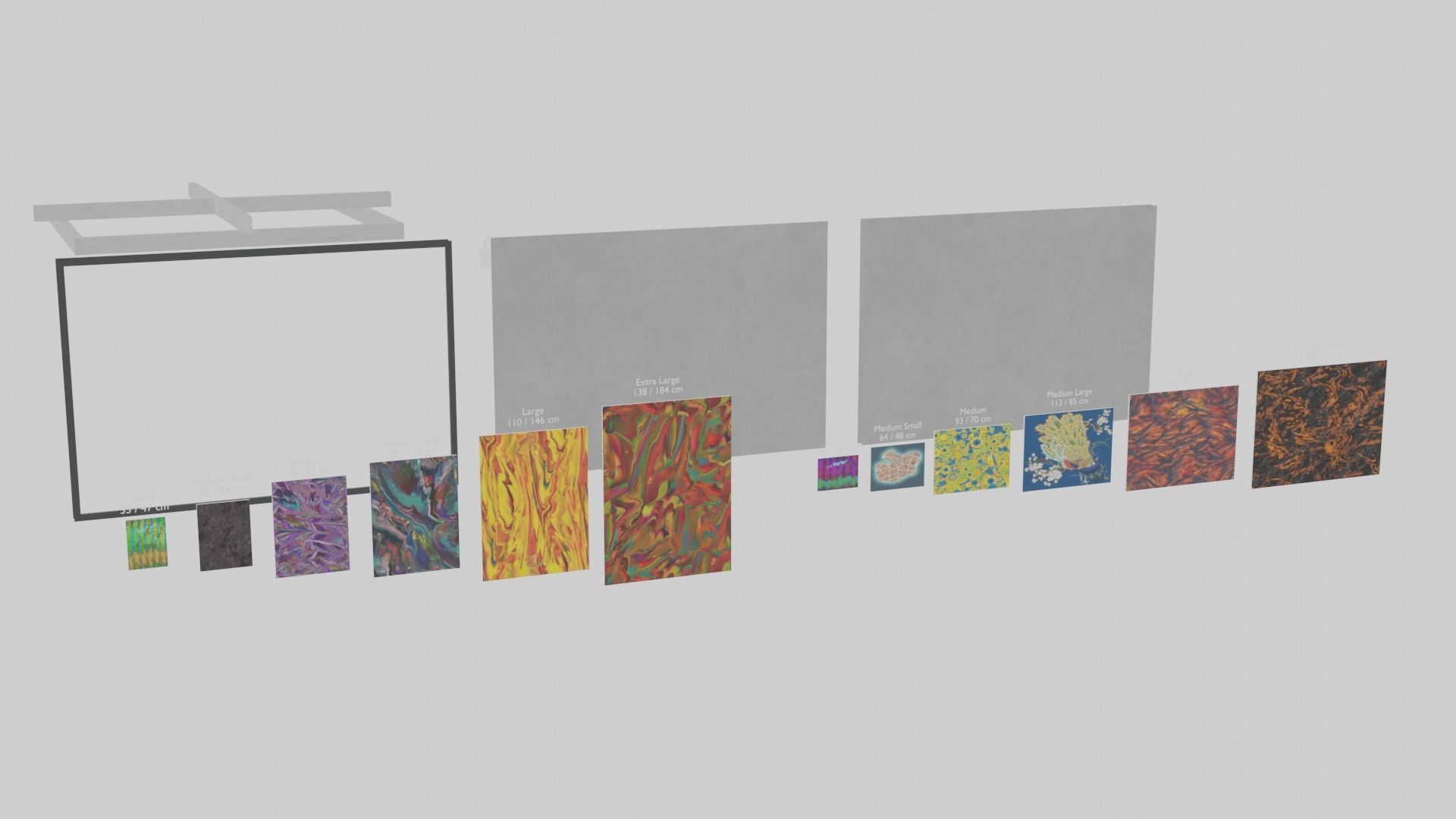 VR Gallery  Low-poly 3D model_25