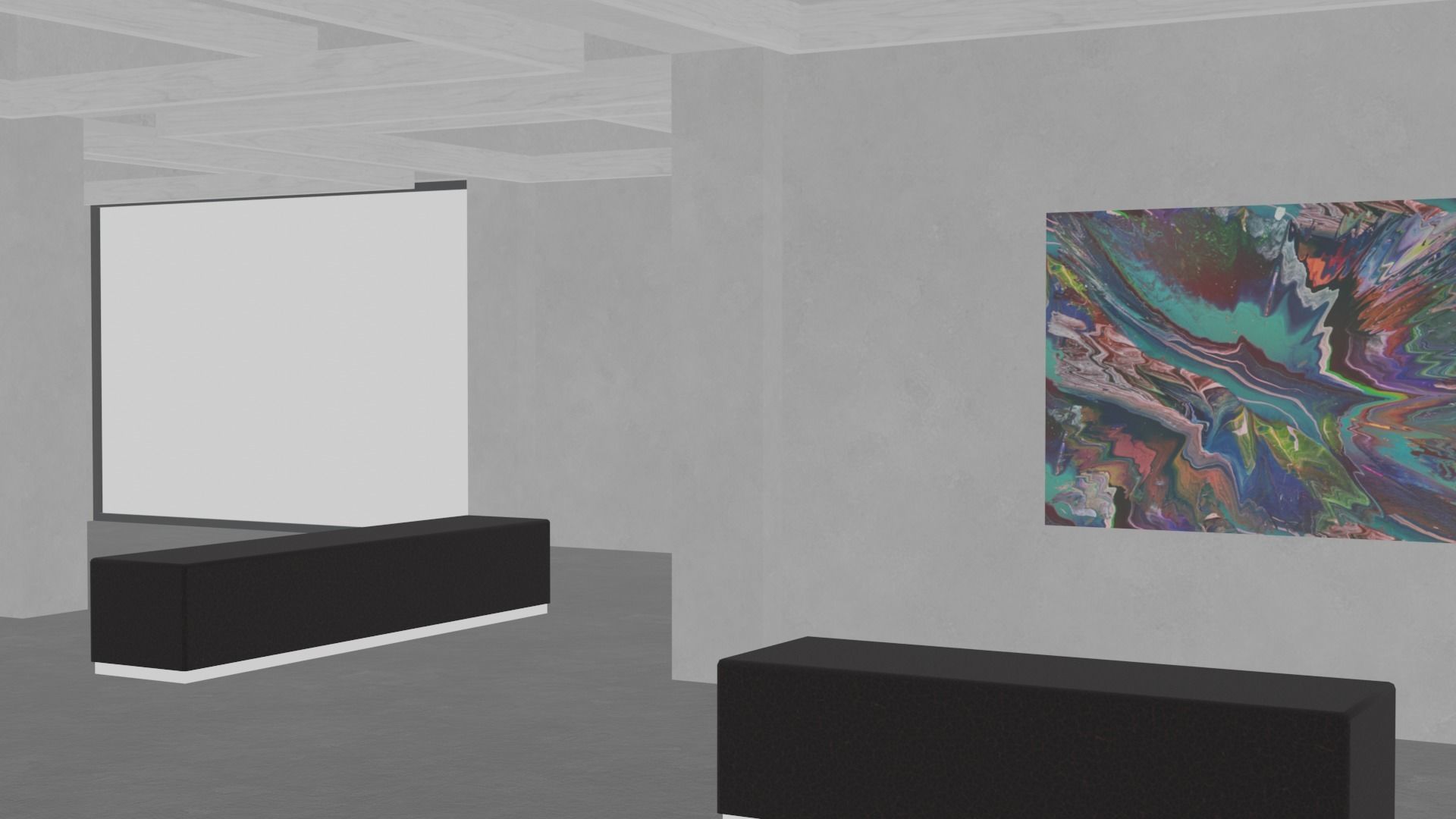 VR Gallery  Low-poly 3D model_19