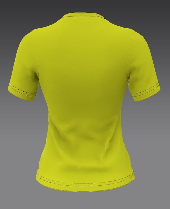 women tshirt4 3D model_1