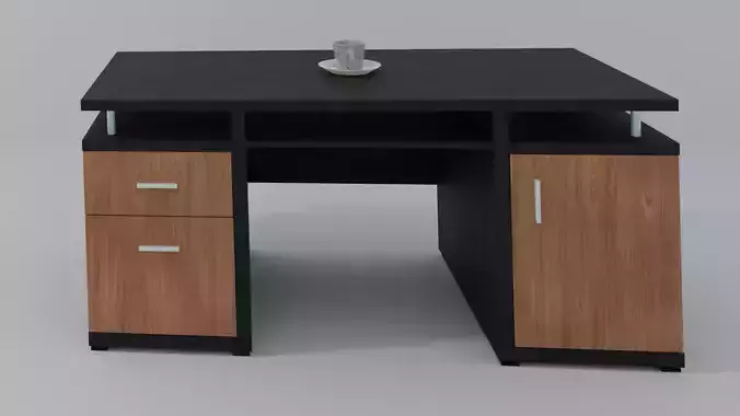 table office desk with two drawers