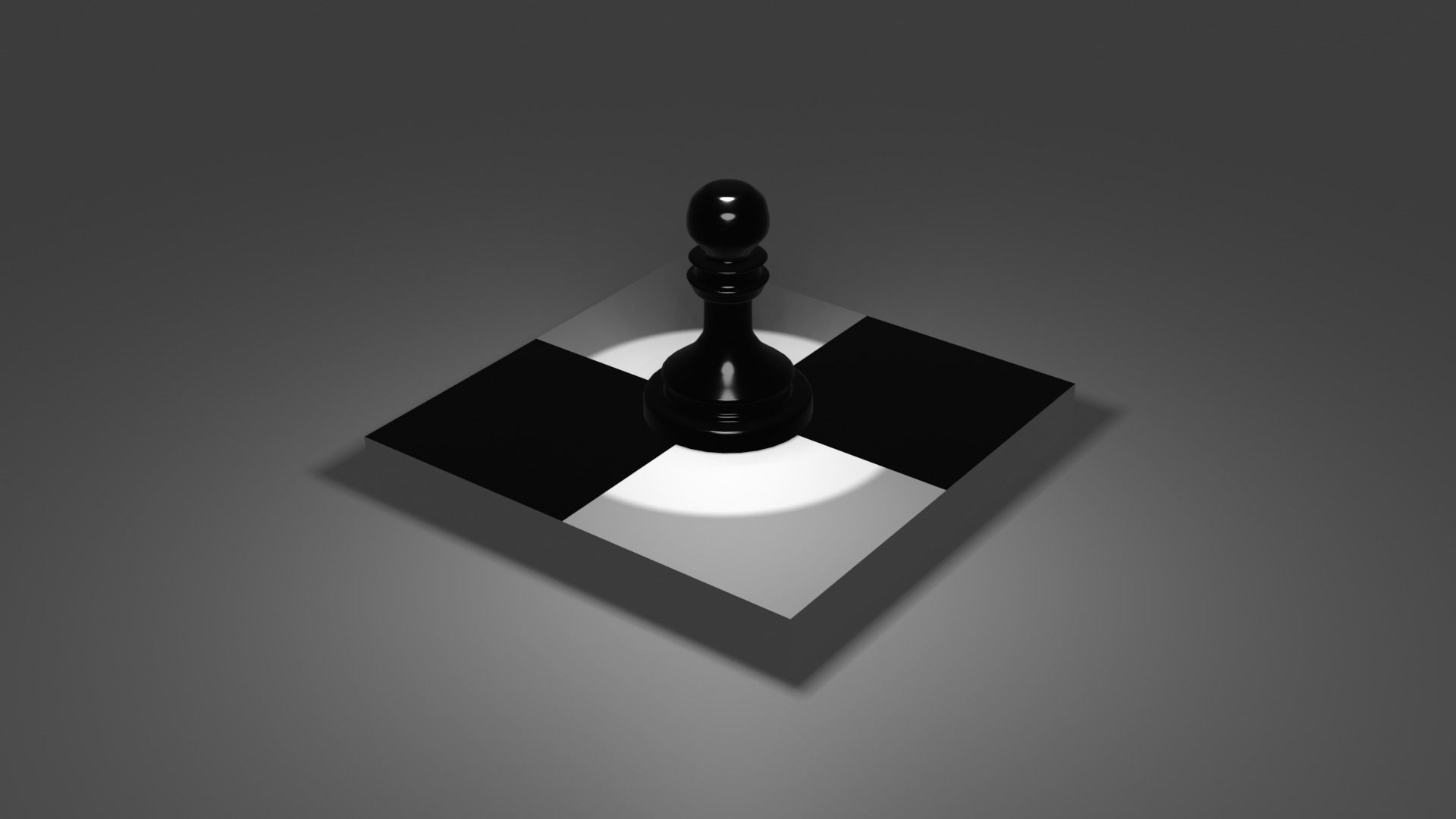 The Pawn chess piece 3D model_29