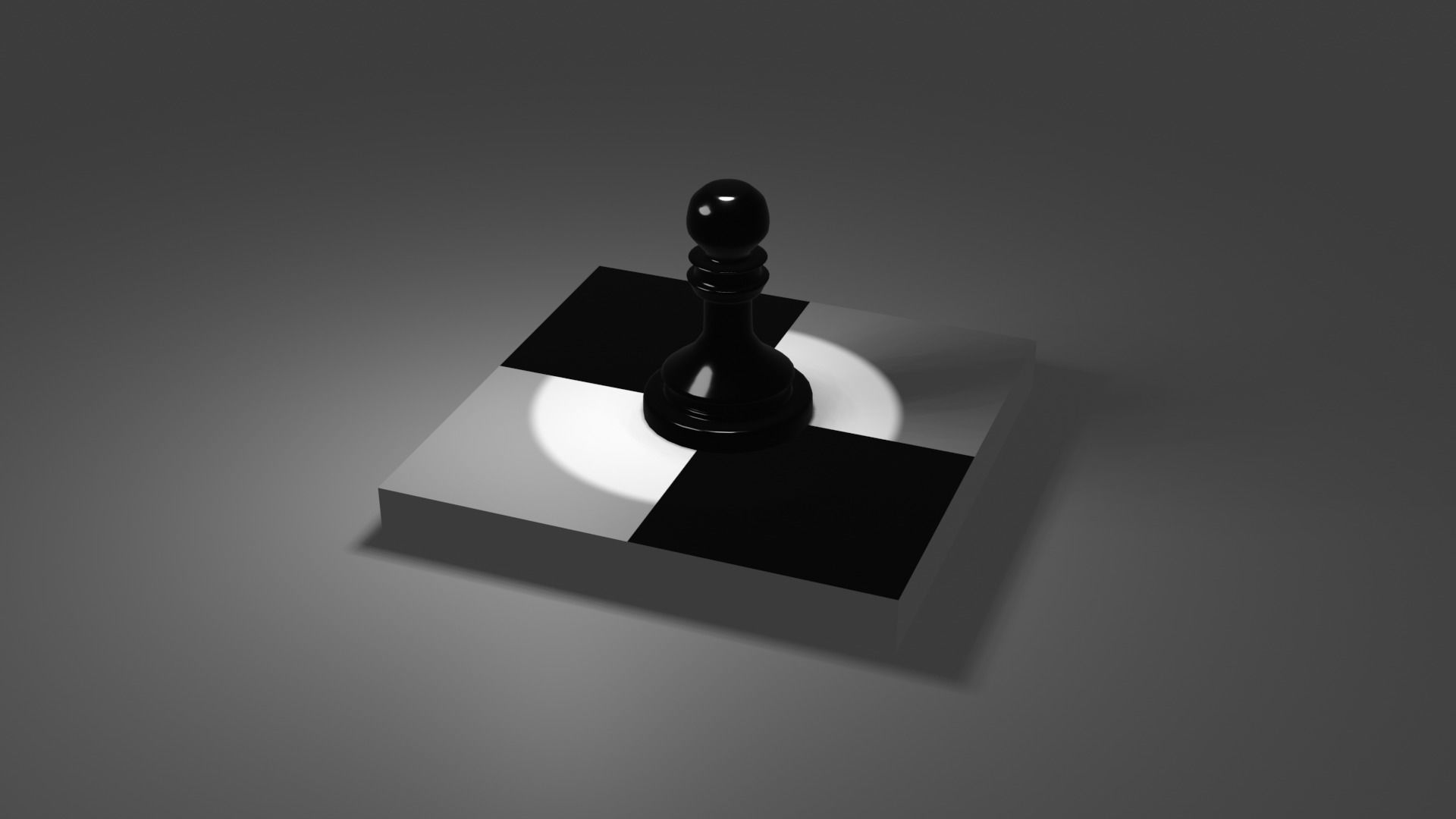 The Pawn chess piece 3D model_64