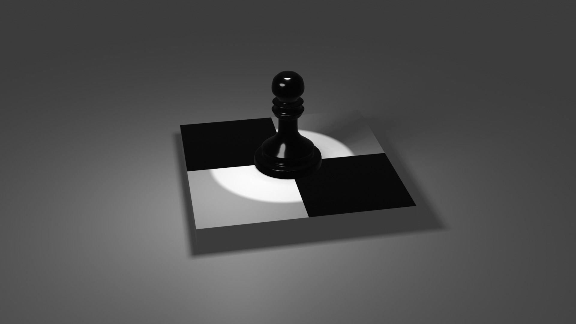 The Pawn chess piece 3D model_4