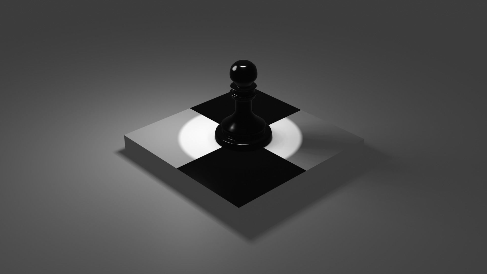 The Pawn chess piece 3D model_63