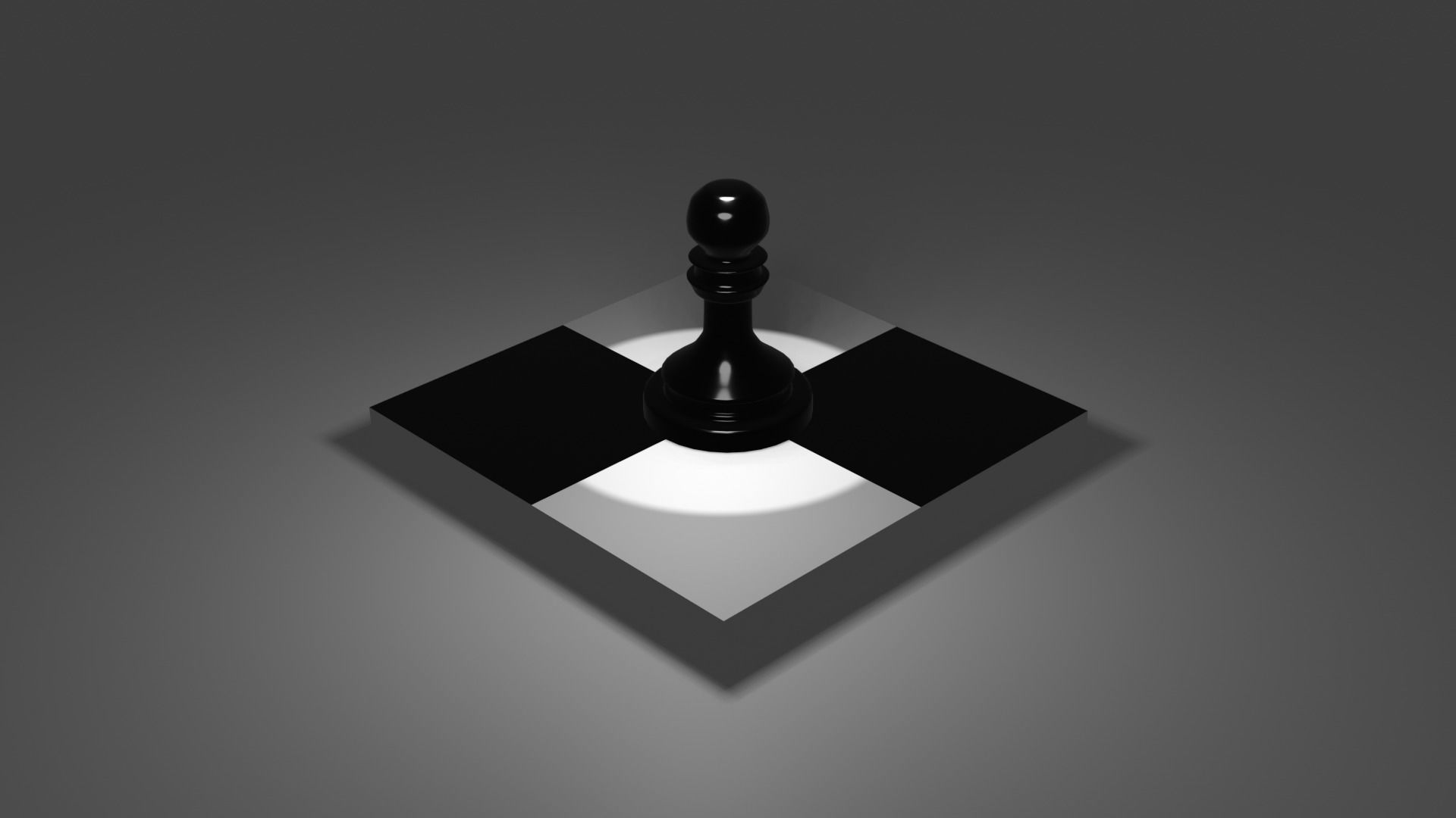 The Pawn chess piece 3D model_49