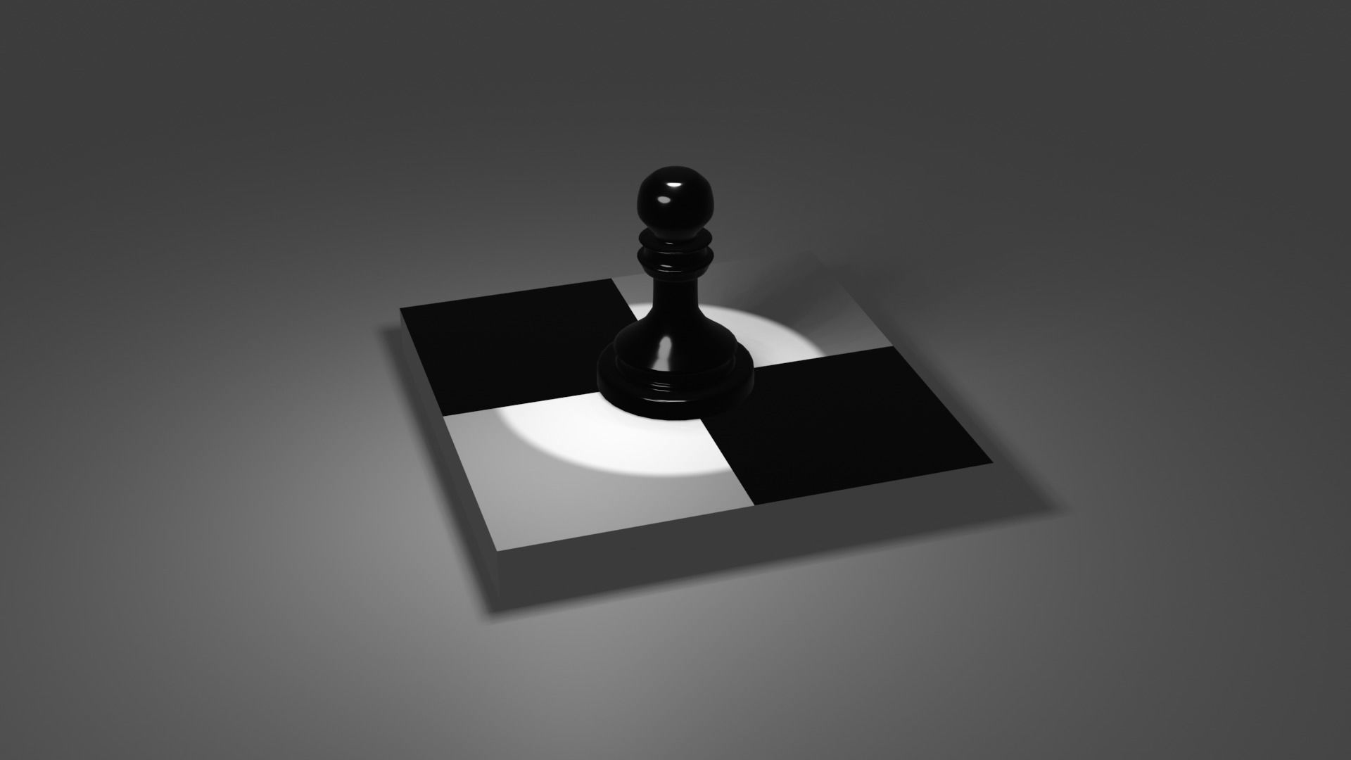 The Pawn chess piece 3D model_7