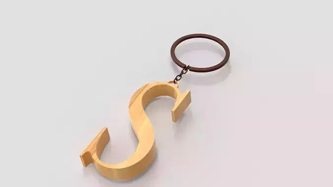 Keychain letter S