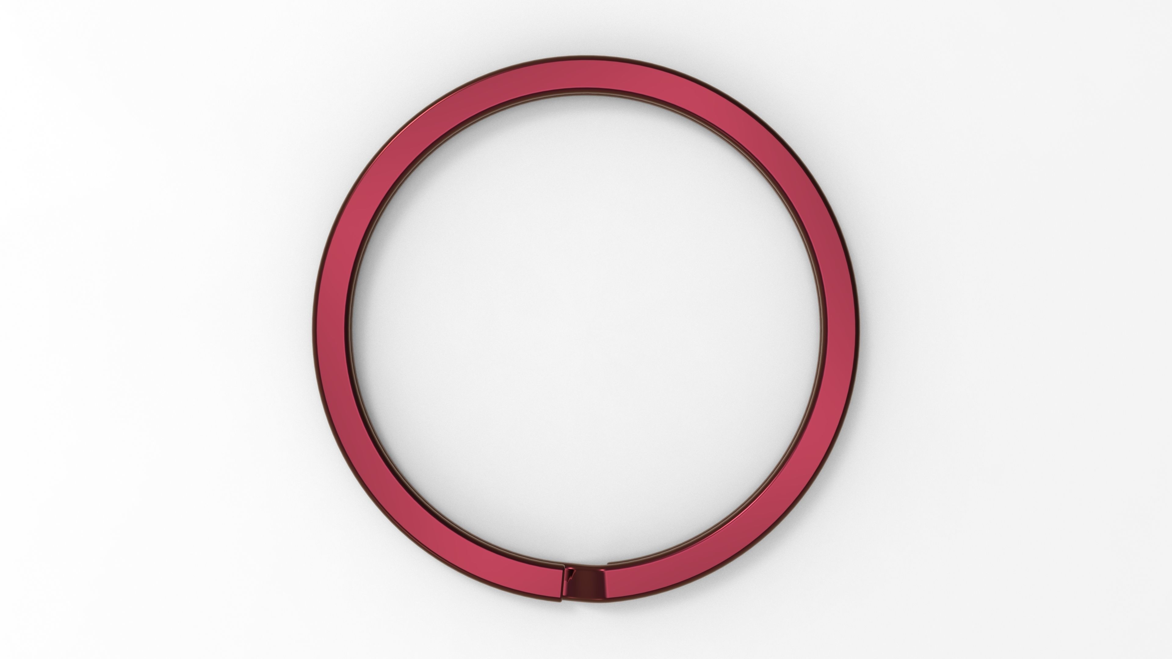 Keychain letter S 3D print model_3