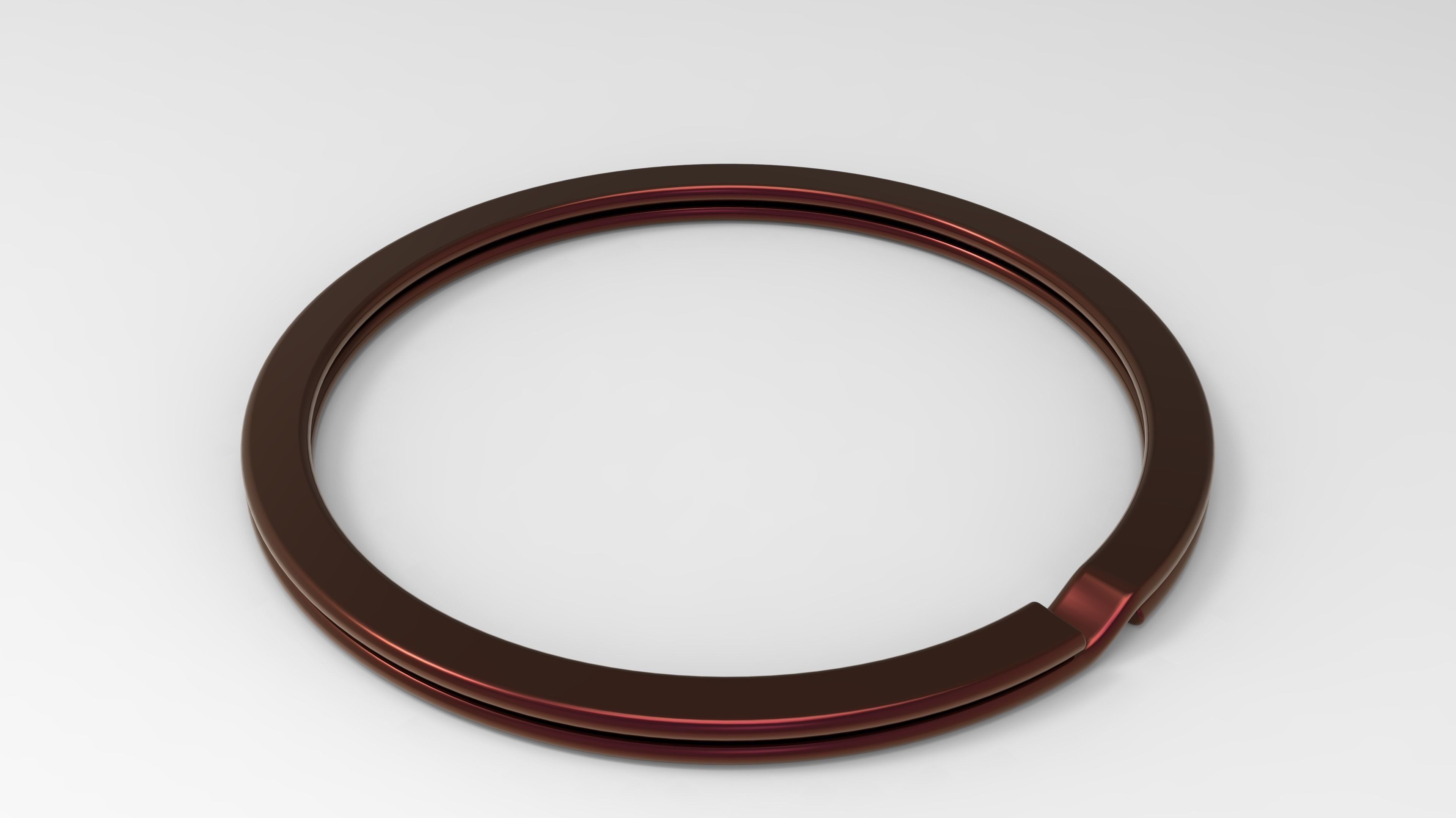 Keychain letter S 3D print model_6