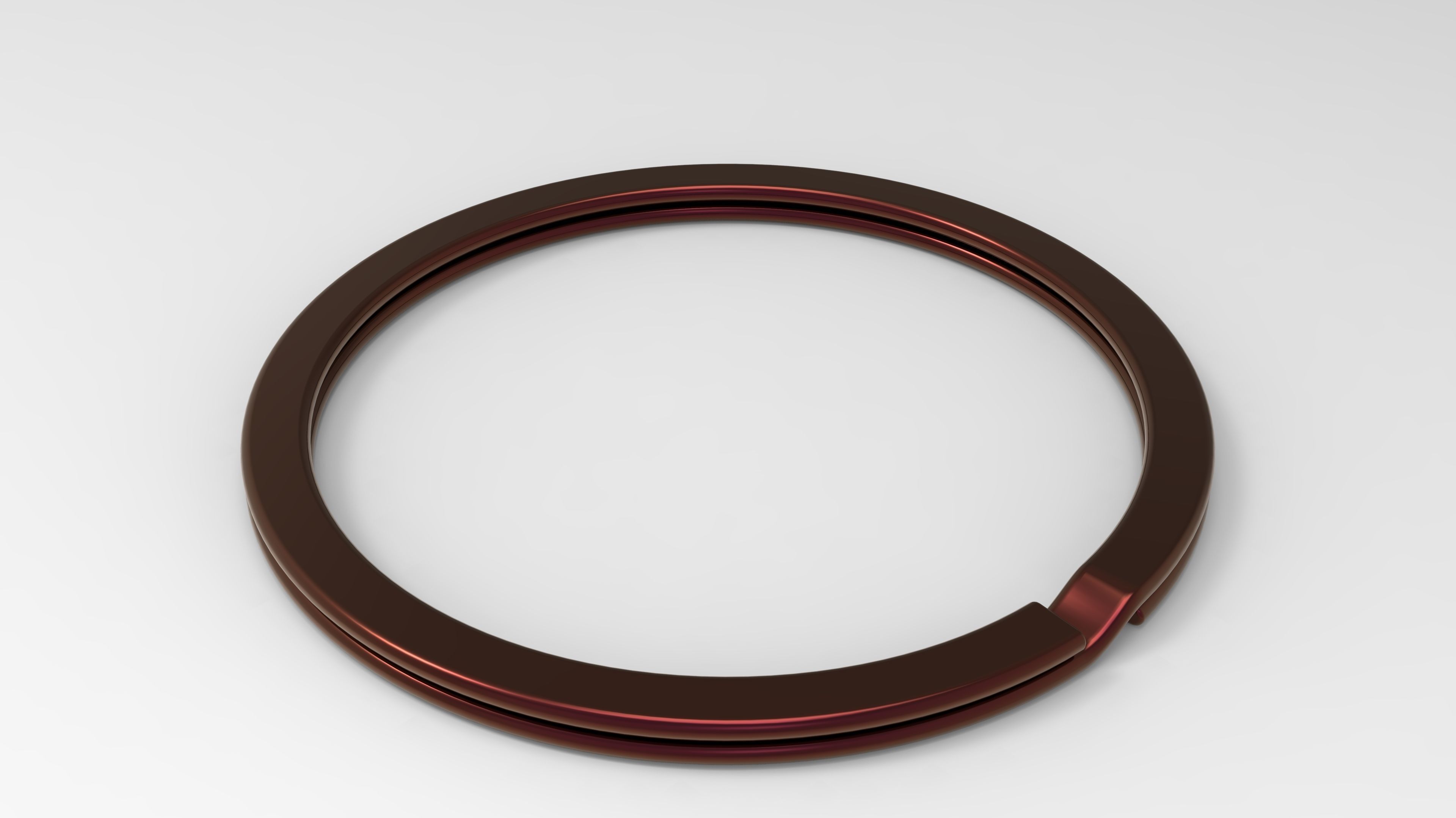 Keychain letter S 3D print model_2