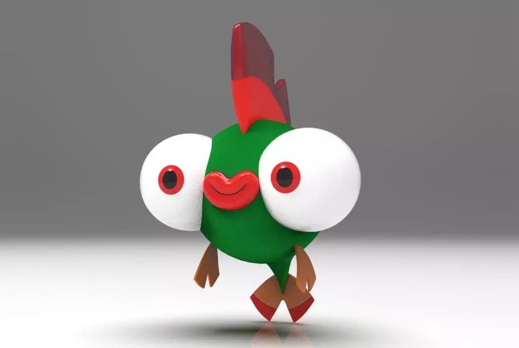 Cartoon Fish 3D model_0