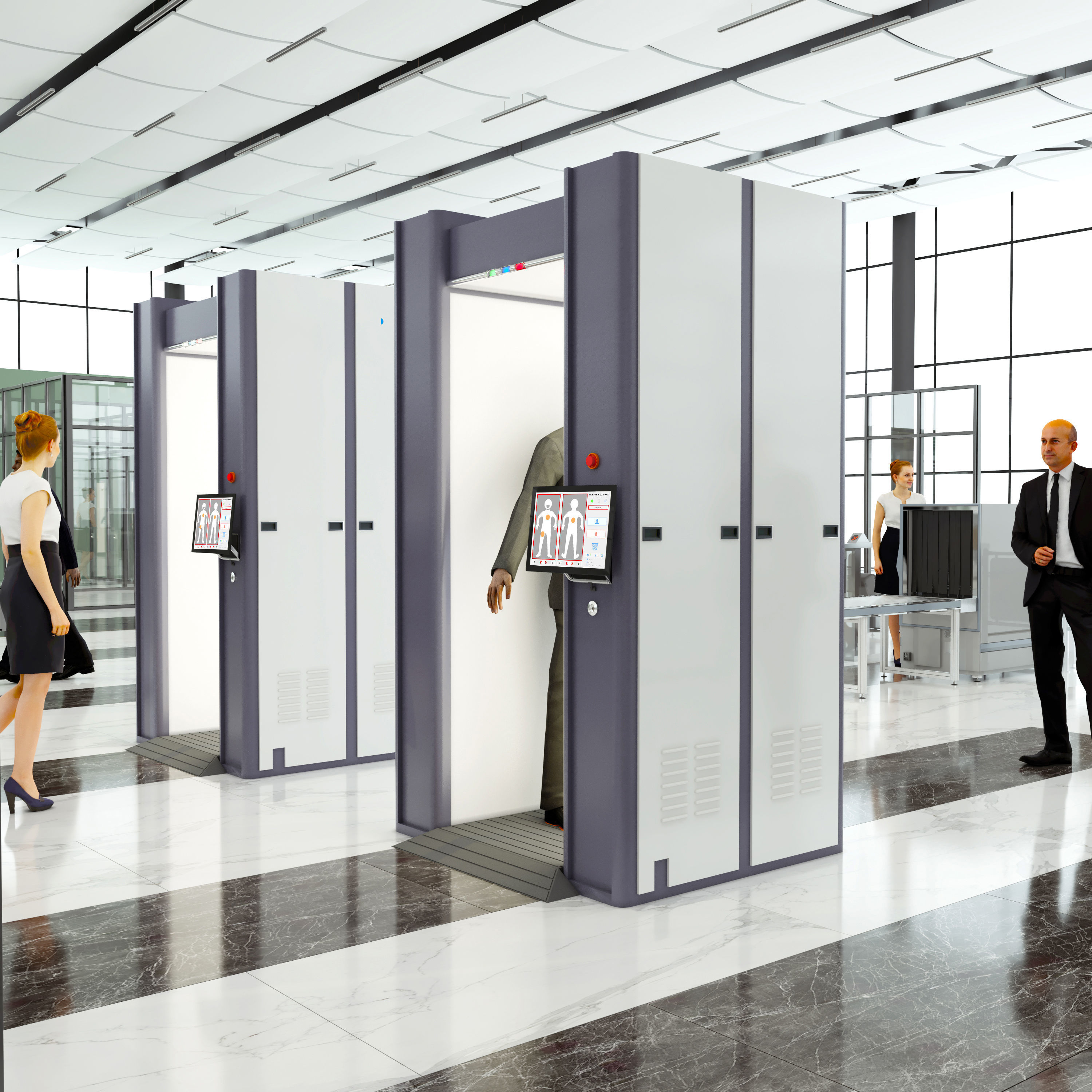 Human Body Inspection System MW1000AA  3D model_3