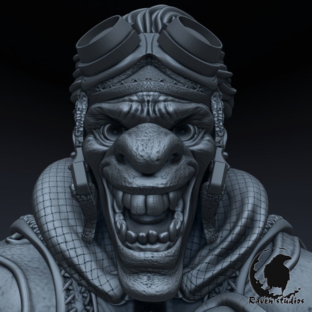 BATRIDER BUST DOTA 2 3D print model_7