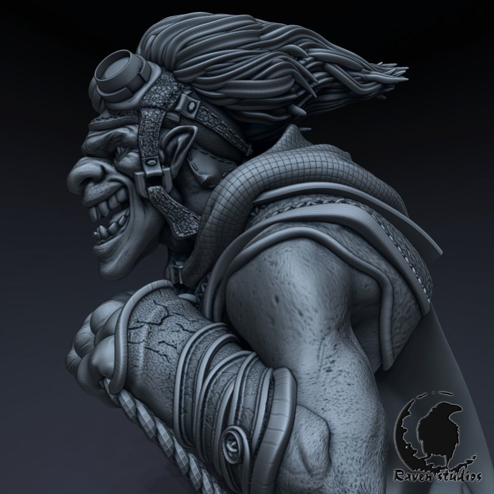 BATRIDER BUST DOTA 2 3D print model_3