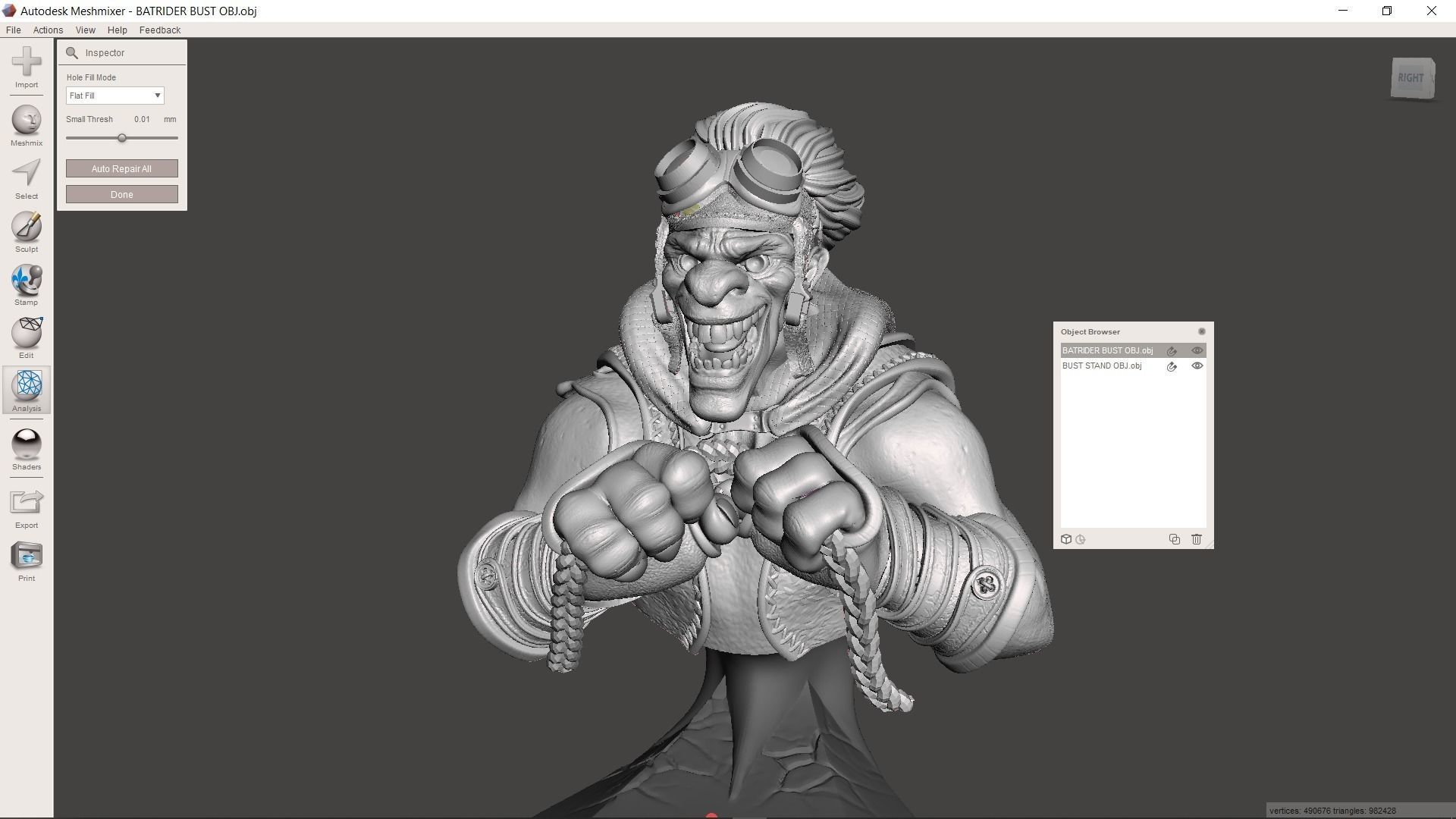 BATRIDER BUST DOTA 2 3D print model_9